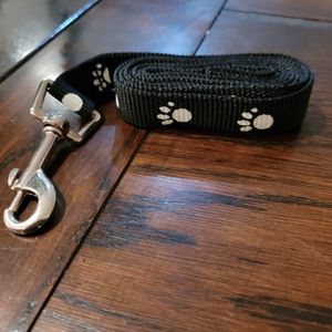 Black New nylon leash for small dog